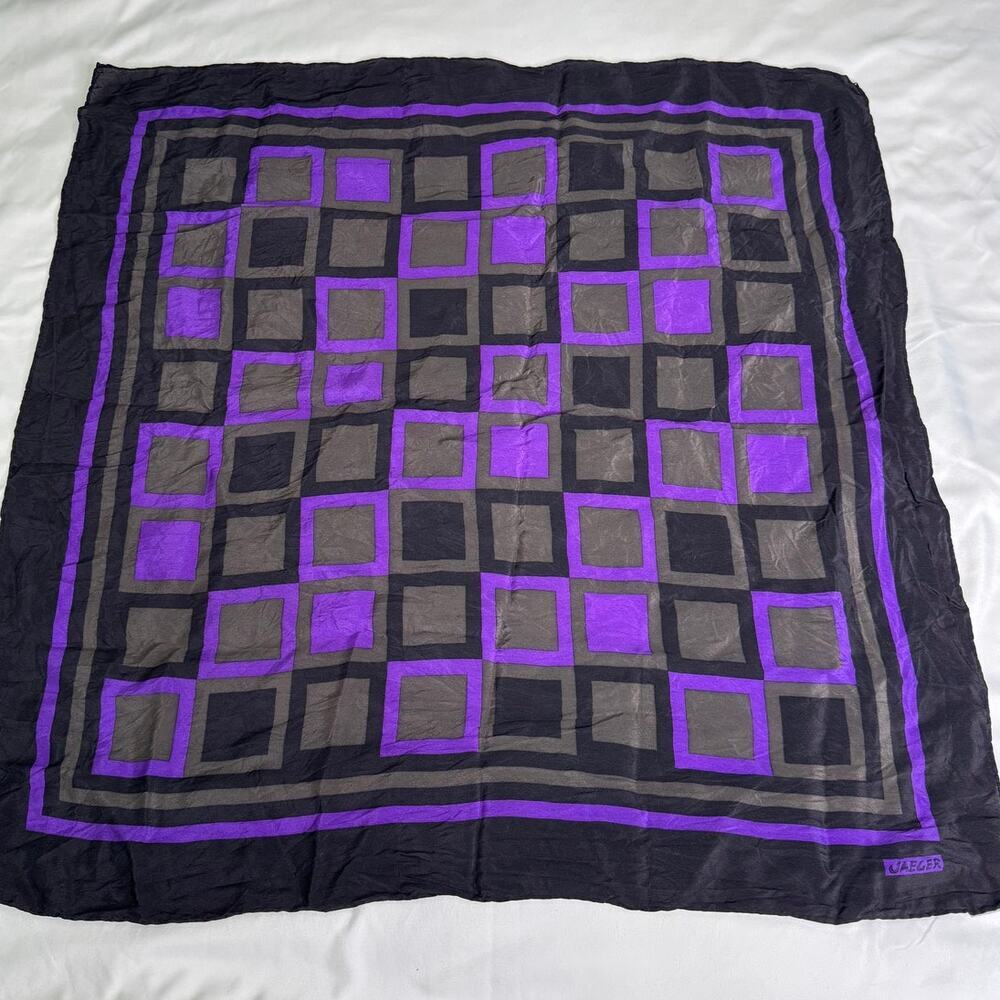 Vintage Jaeger Silk Scarf